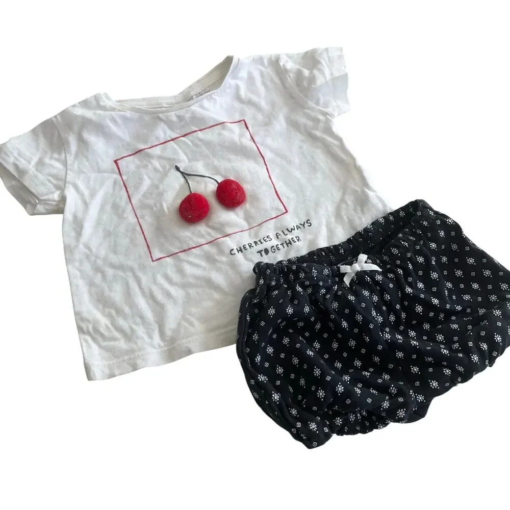 3–6M Baby Girl Summer Clothes Bundle | Rompers Shorts Tees